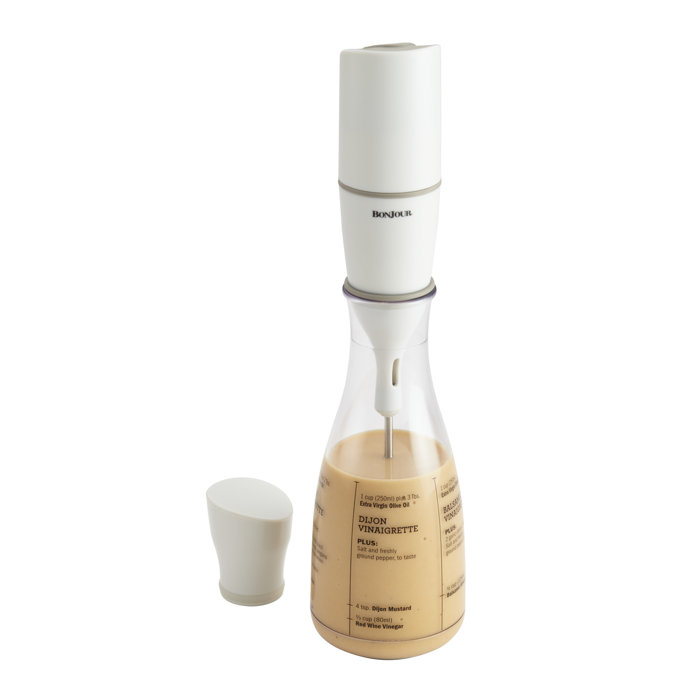 BonJour Chef's Tools Plastic Salad Dressing Carafe and Handheld Mixer